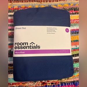 Room Essentials Microfiber Full Sheet Set - Blue!